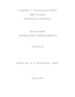 prikaz prve stranice dokumenta Anorganski nanomaterijali