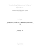 prikaz prve stranice dokumenta Sonokemijska sinteza i karakterizacija nanočestica ZrO2