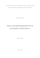 prikaz prve stranice dokumenta Sinteza novih piridoksaliminskih derivata potencijalnih višeciljnih lijekova