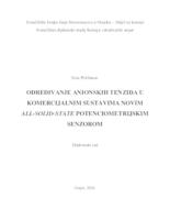 prikaz prve stranice dokumenta Određivanje anionskih tenzida u komercijalnim sustavima novim all-solid-state potenciometrijskim senzorom