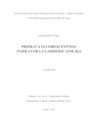prikaz prve stranice dokumenta Priprava fluorescentnog indikatora za određivanje H2S