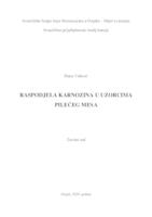 prikaz prve stranice dokumenta Raspodjela karnozina u uzorcima pilećeg mesa