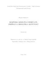 prikaz prve stranice dokumenta Kojinska kiselina i derivati: priprava i biološka aktivnost